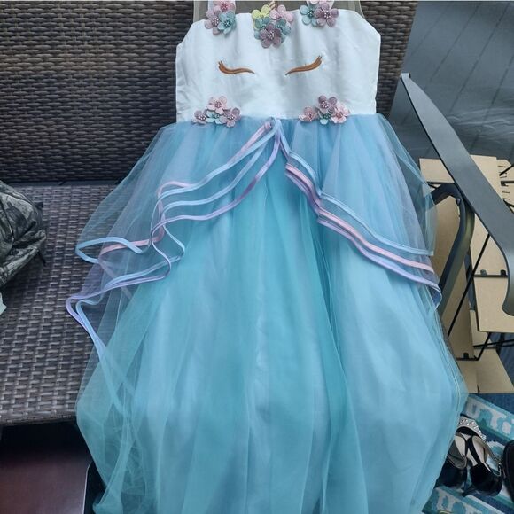 👍 Unicorn Dress up / Costume Tulle Dress Size 10-12. K1 - Picture 8 of 8